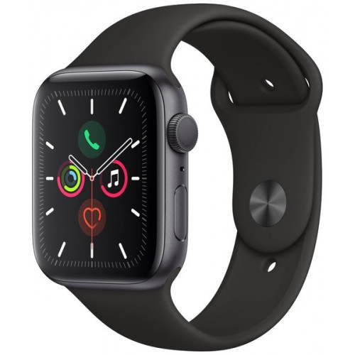 Apple Watch Series 5 (GPS   Cellular) 44mm Space Gray Aluminum Case Black Sport Band (MWW12, MWWE2)